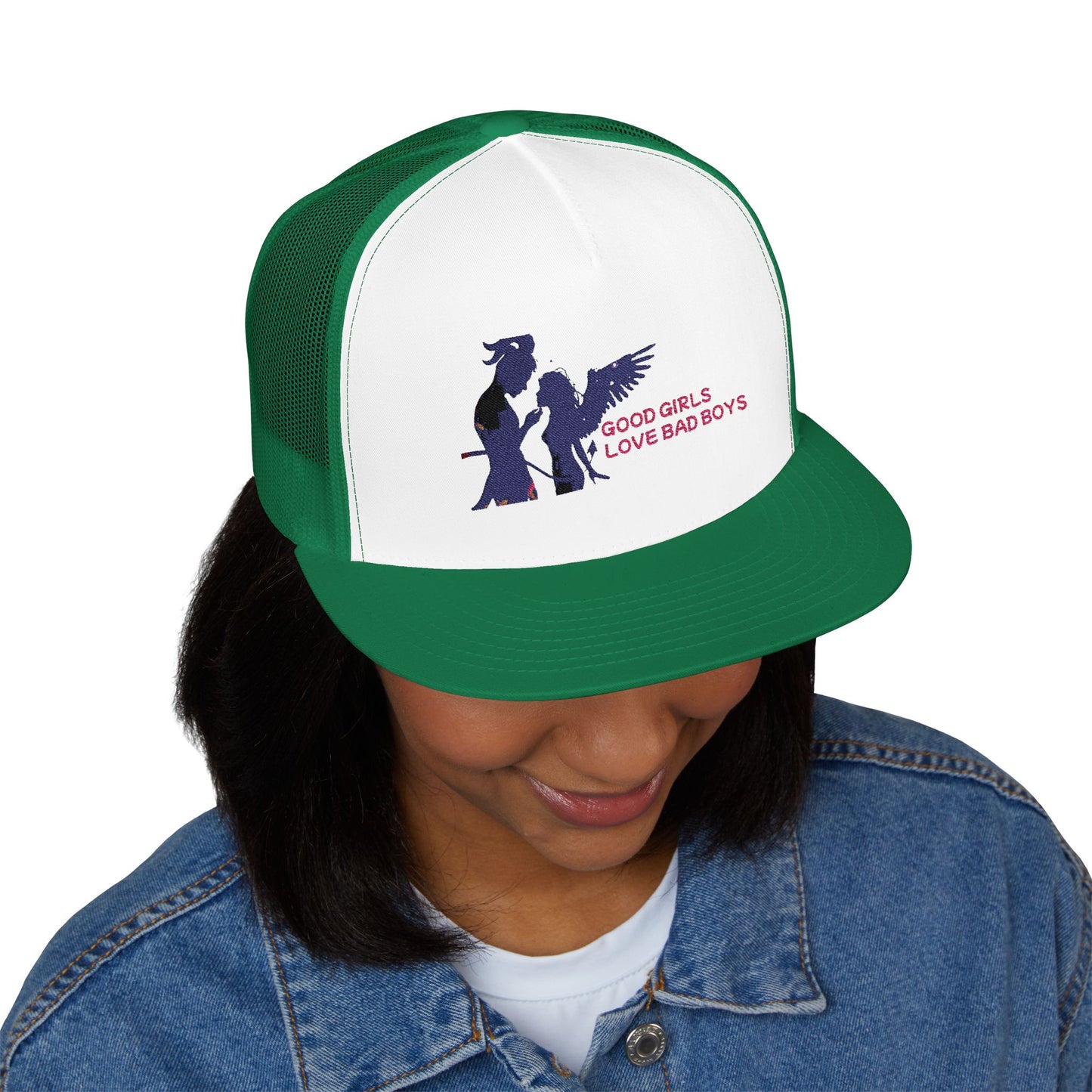 GOOD GIRLS LOVE BAD BOYS TRUCKER HAT