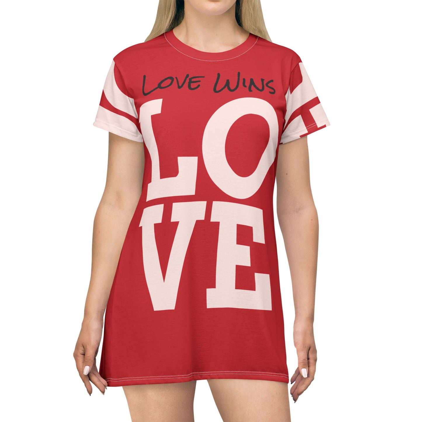 LOVE T SHIRT DRESS