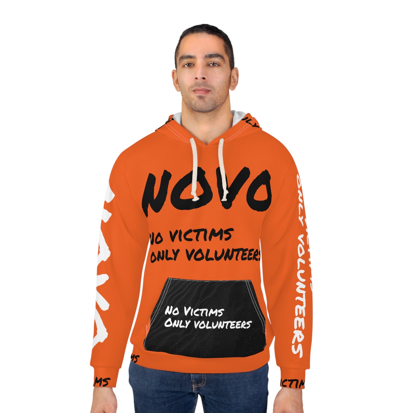 NO VICTIMS NO VOLUNTEERS ORANGE