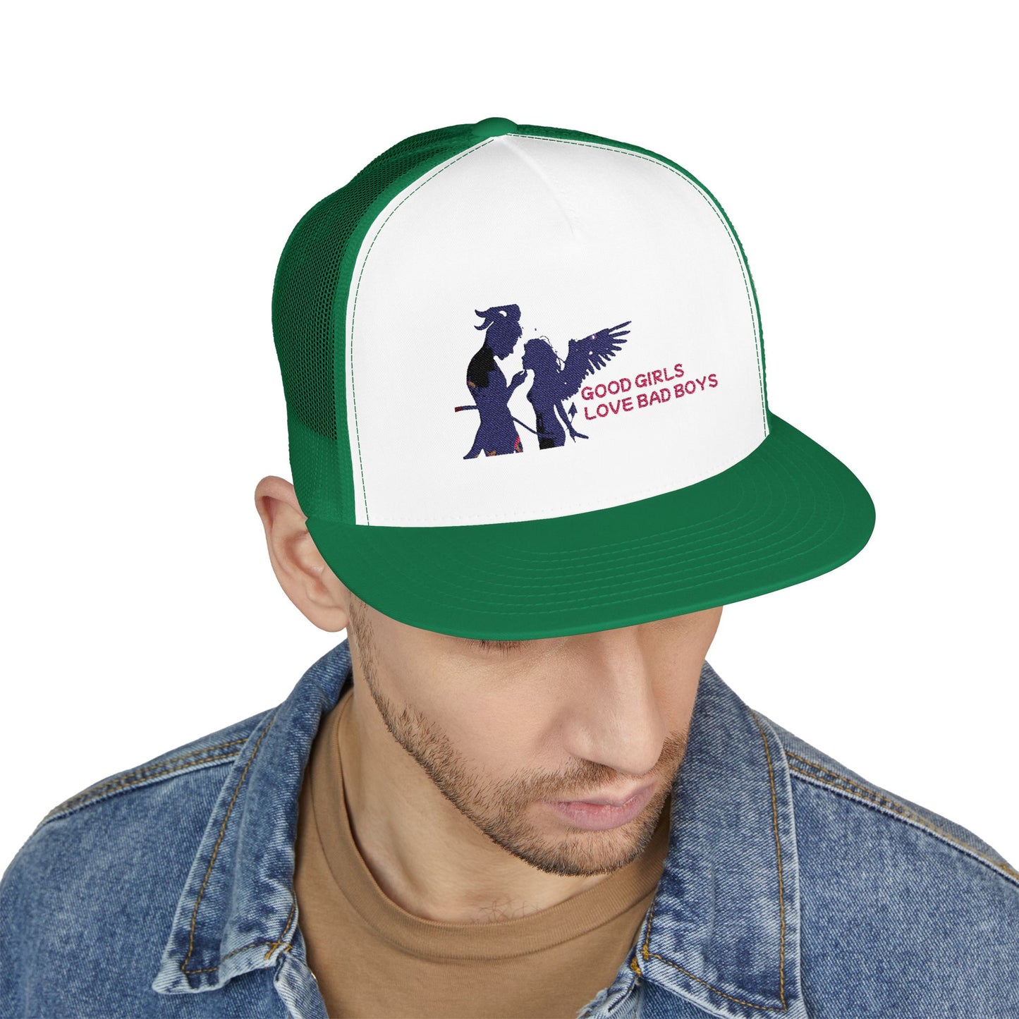 GOOD GIRLS LOVE BAD BOYS TRUCKER HAT