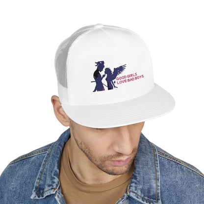 GOOD GIRLS LOVE BAD BOYS TRUCKER HAT