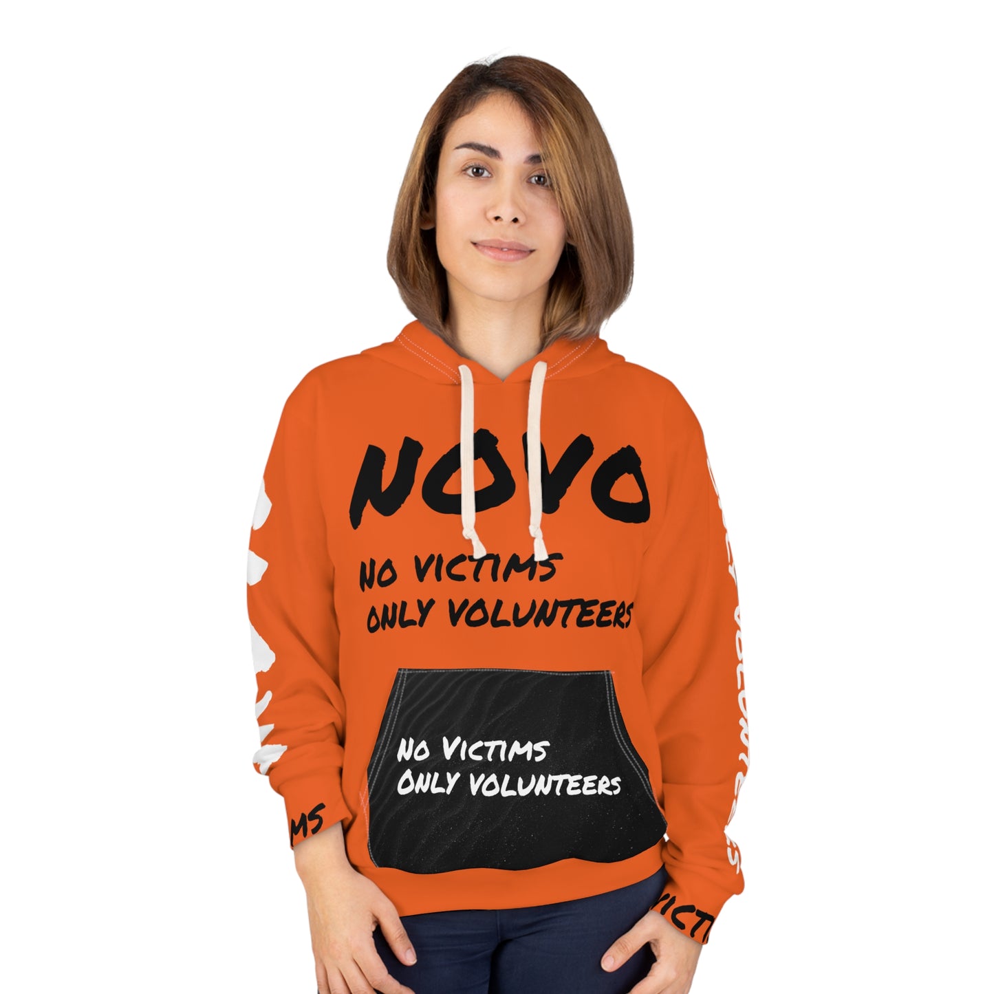 NO VICTIMS NO VOLUNTEERS ORANGE